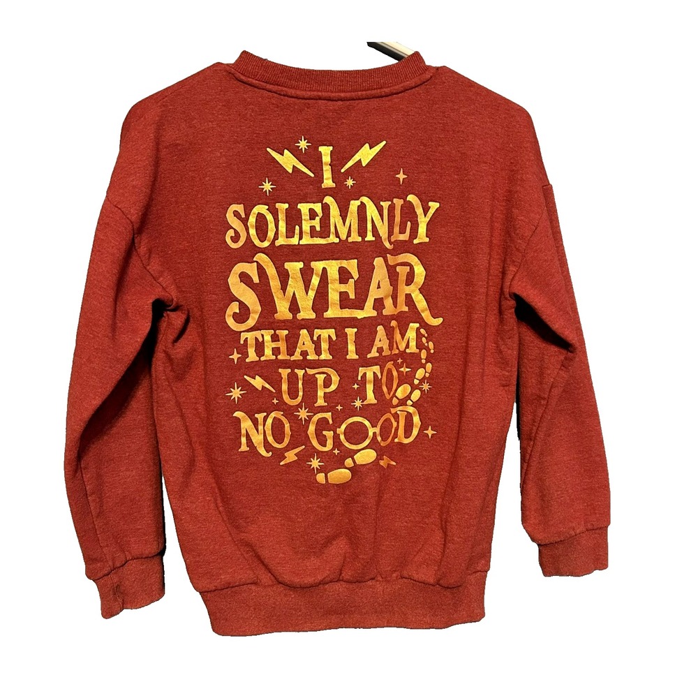 Wizarding World Of Harry Potter Sweatshirt Women XS Pullover Hogwarts rich red